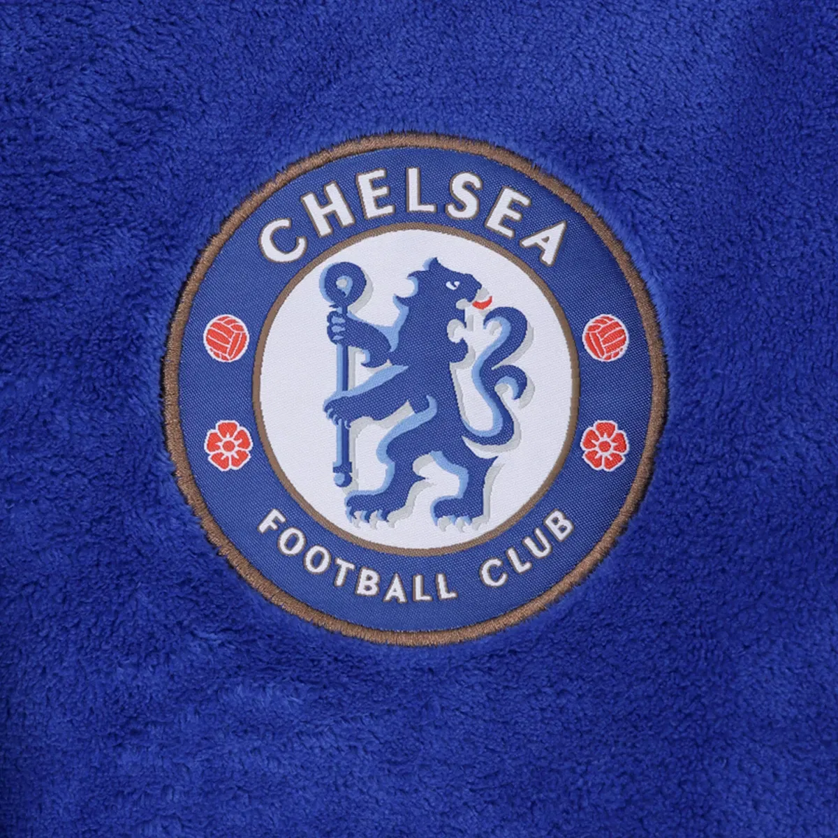 Детский халат с капюшоном из флиса Chelsea Fc, Royal — фото 2