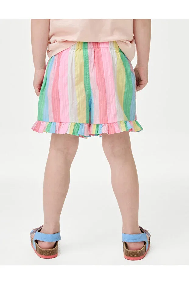 Детские шорты для девочек с принтом Marks & Spencer, Multi Color — фото 4