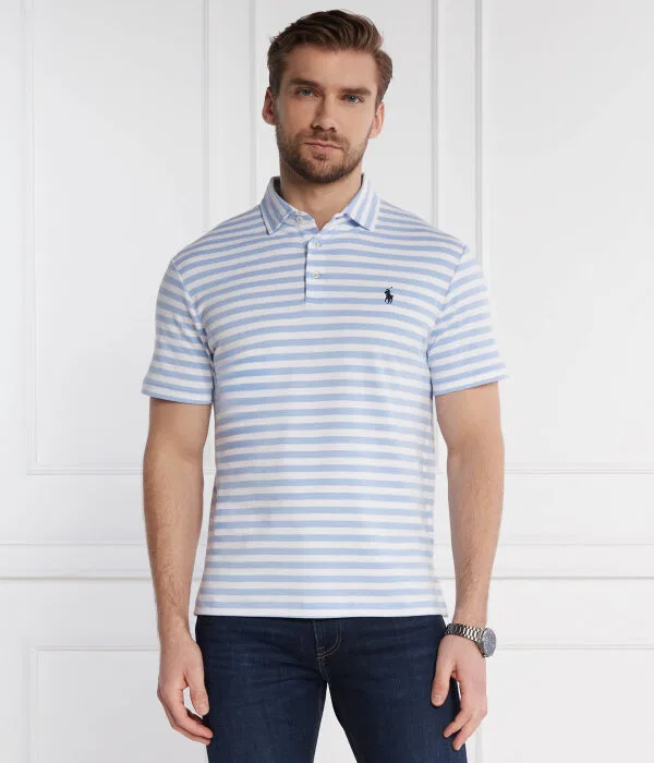 Мужское поло Polo Ralph Lauren, Azzurro — фото 3
