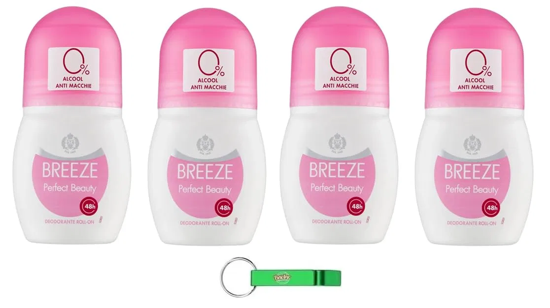 Дезодорант-ролик Breeze Perfect Beauty, Beni Culinari, набор 4 шт. по 50 мл