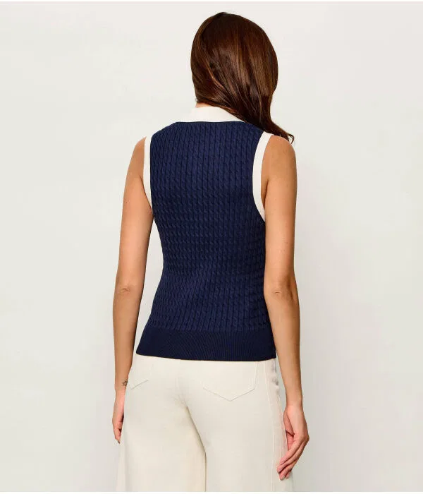 Женское поло Slim Fit Tommy Hilfiger, Blu Marino — фото 3