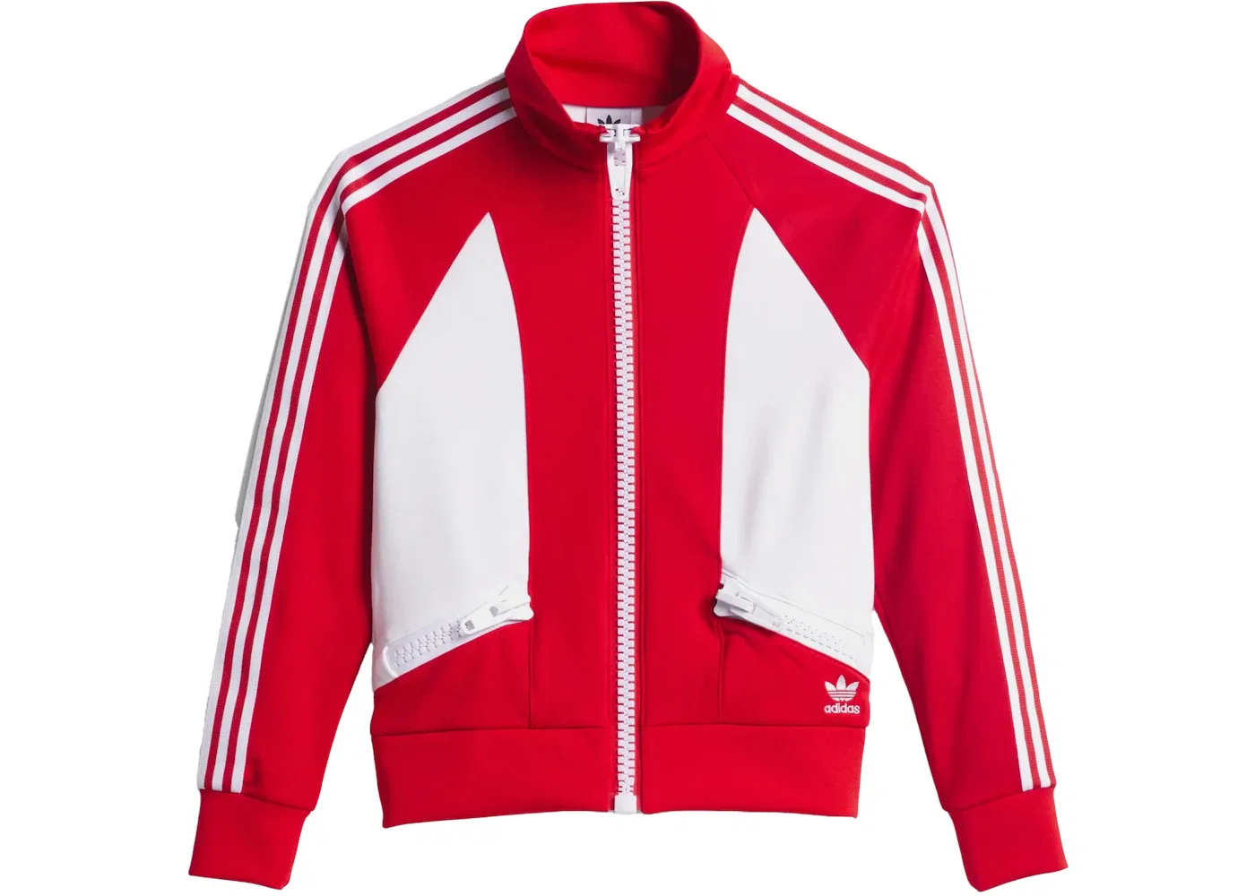 Мужская куртка с принтом Jeremy Scott Big Zipper Jacket Adidas, Vivid Red