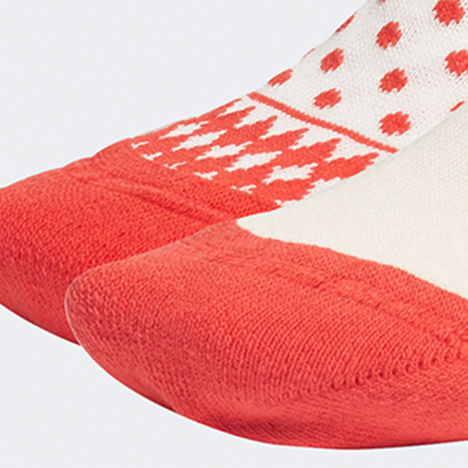 Детские носки с рождественским принтом, комплект из 2 пар, Adidas Originals, Ecru/Red — фото 3