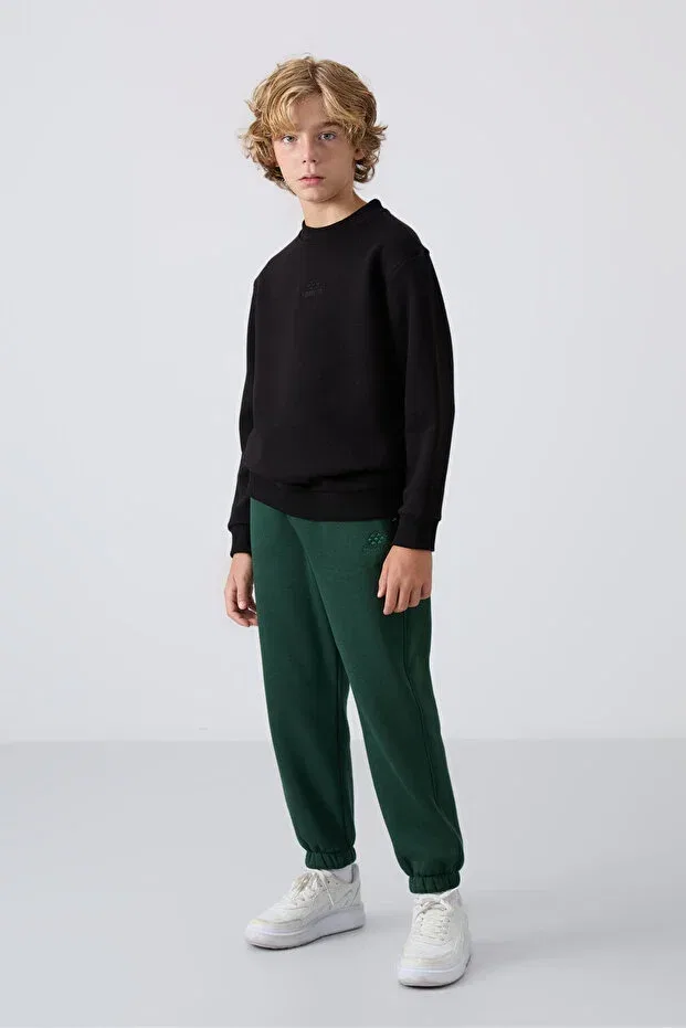 Детские свитшот для мальчиков хлопковый Tommy Life, Black-Gb Continues — фото 2