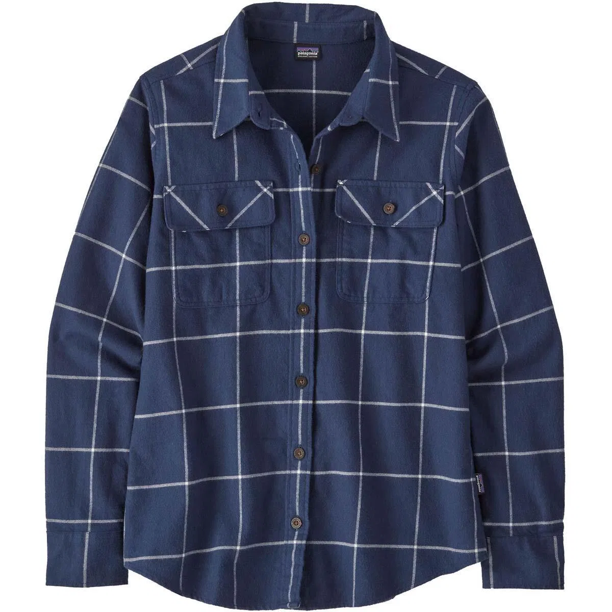 Фланелевая рубашка с длинным рукавом из органического хлопка Fjord Flannel Patagonia, Woodland New Navy — фото 3