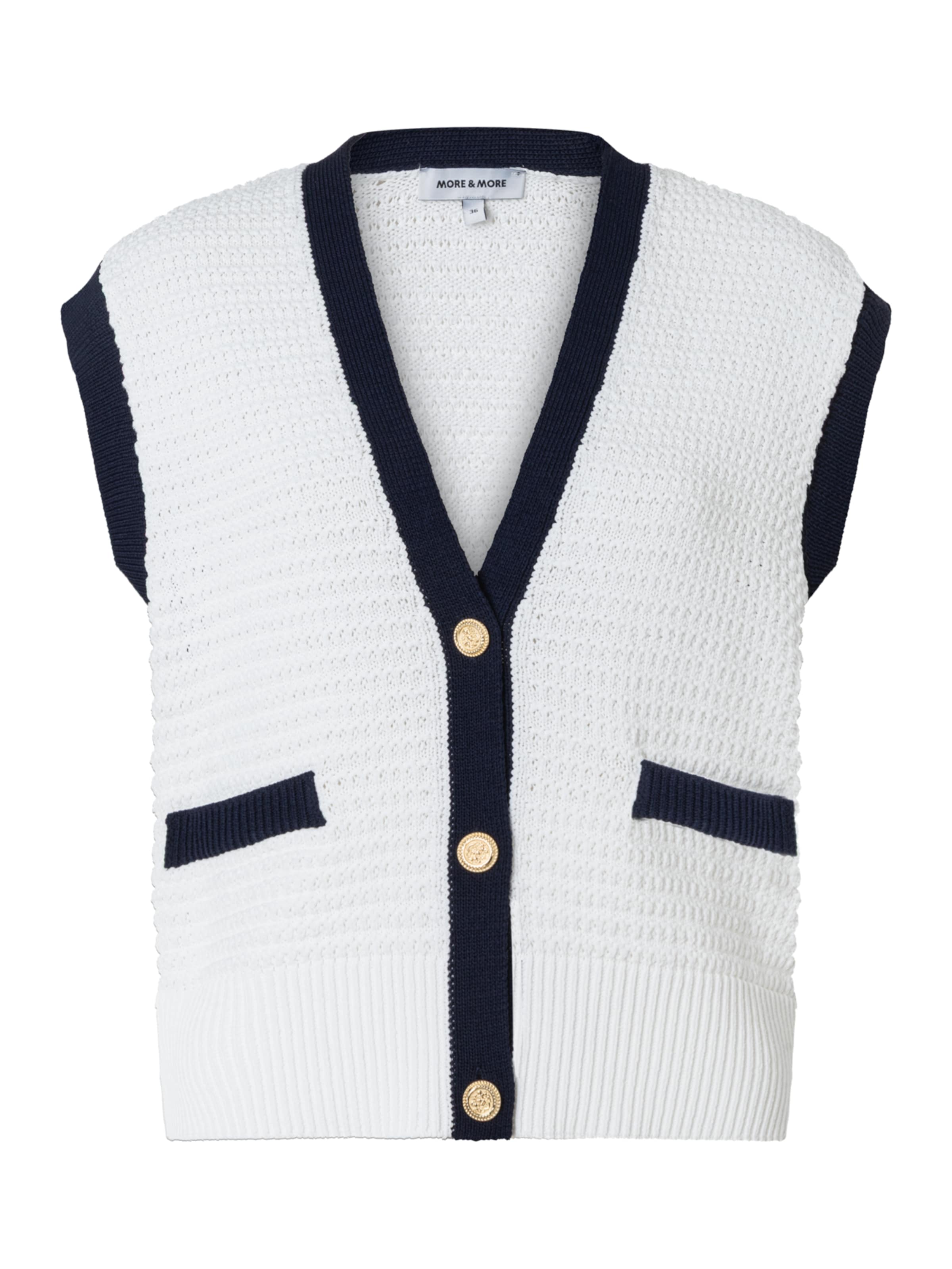 

MORE & MORE Вязаный жилет в цвете Off White