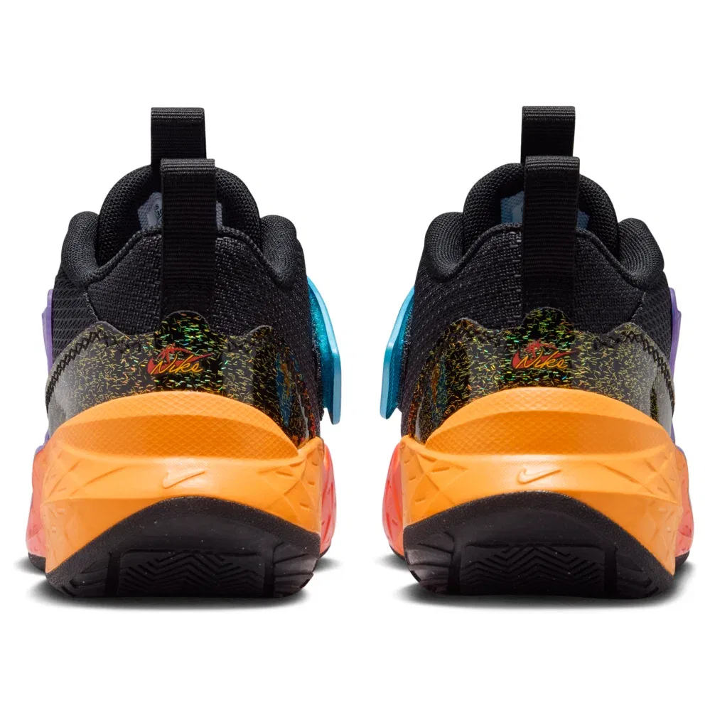Детские кроссовки с шнуровкой Team Hustle D Nike, черный — фото 3