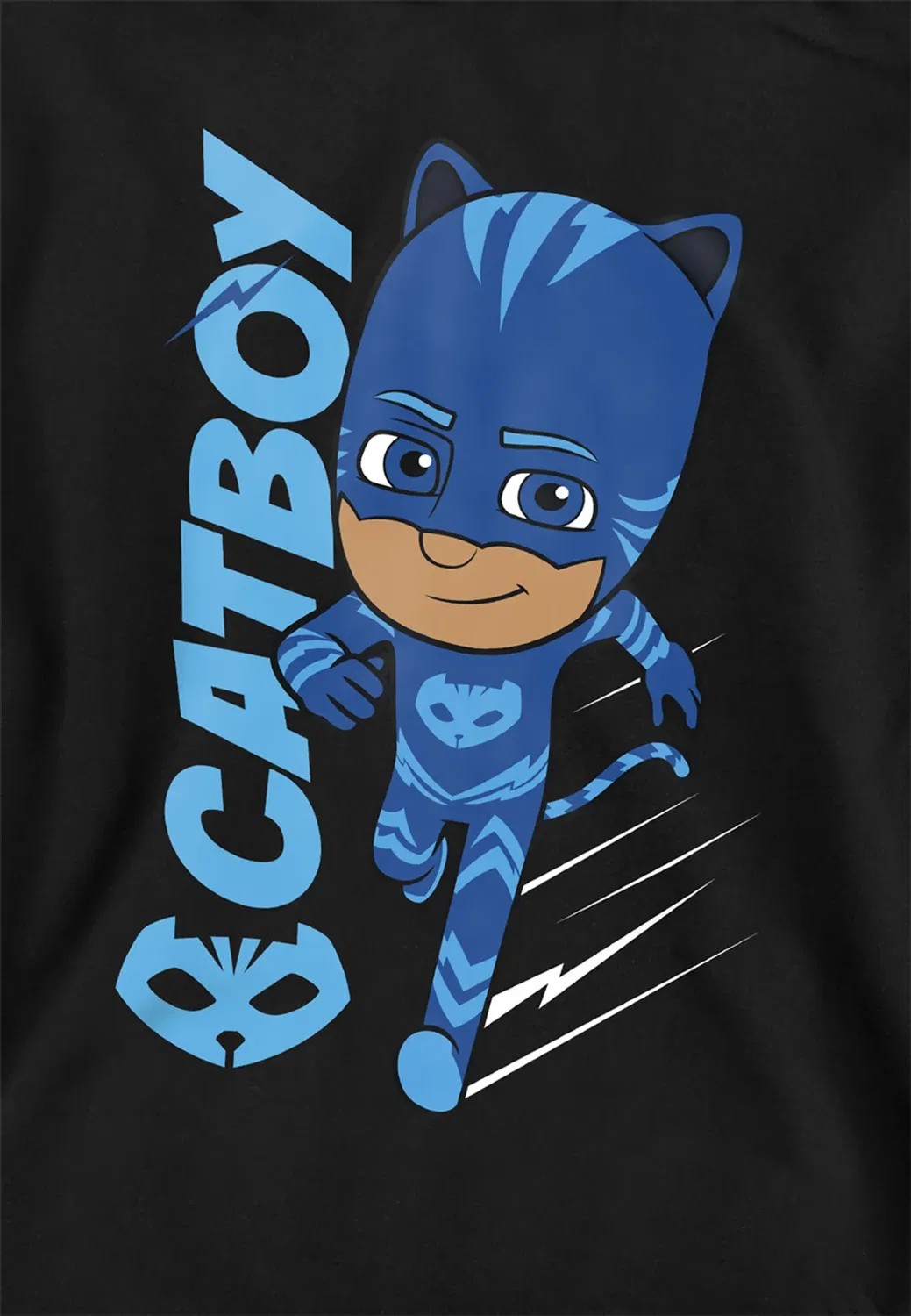 Детский худи с капюшоном Pj Masks Cat Boy Hasbro, Black — фото 2