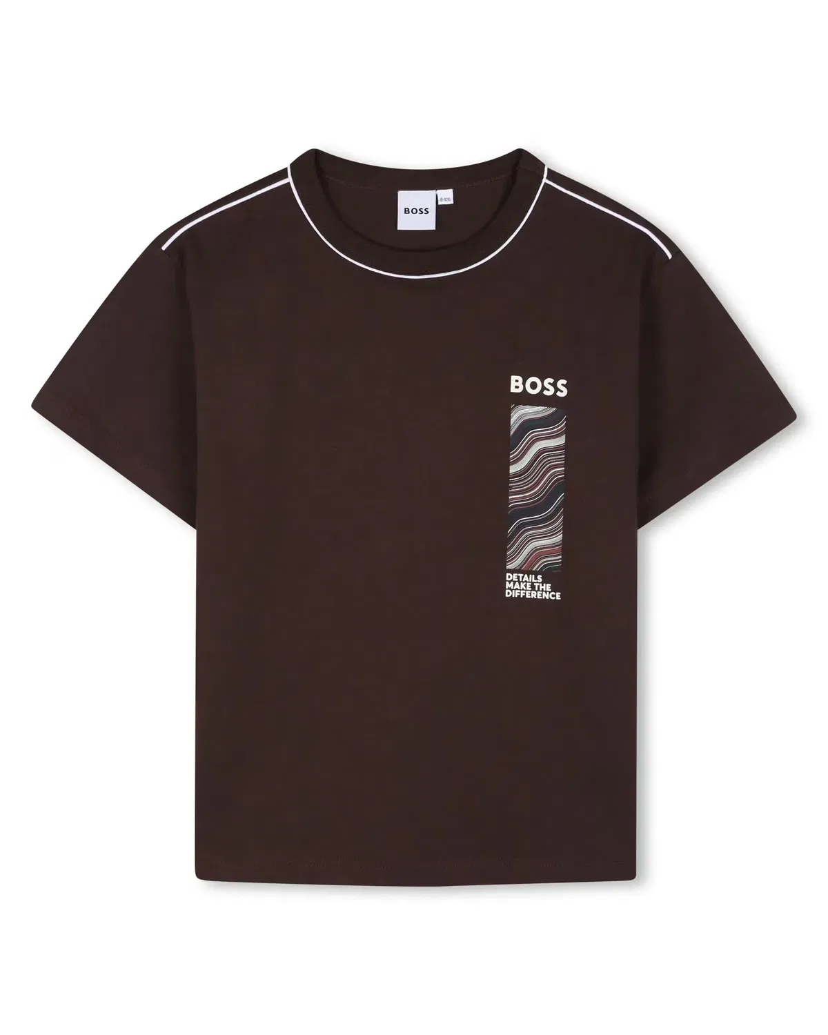 Детская футболка для мальчиков с принтом BOSS Kidswear, Marrón