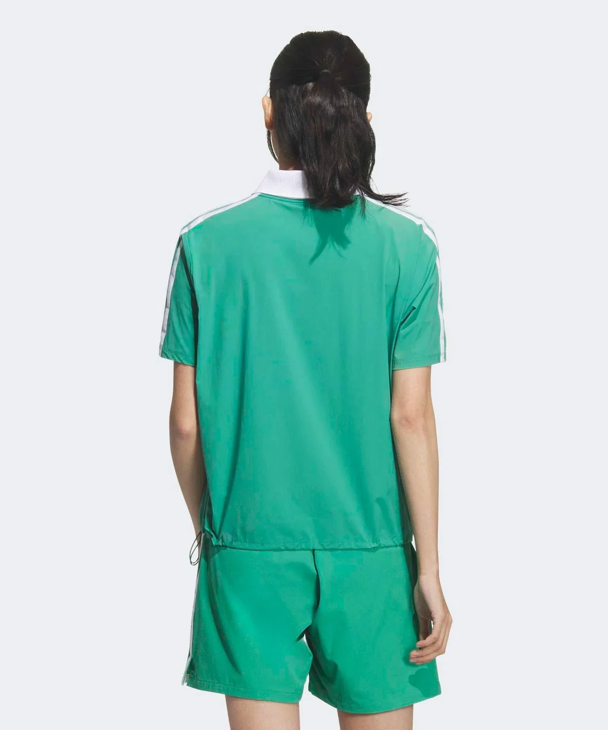 Женская рубашка-поло с коротким рукавом, свободный крой Adidas, Green — фото 2