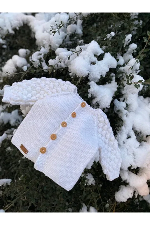 Детский кардиган хлопковый Nartanesibutik, White