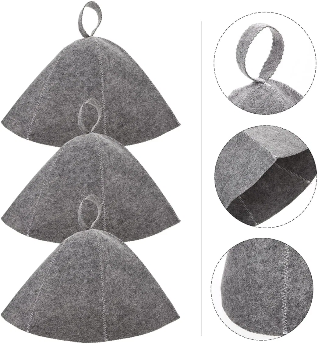 Шапочка для душа, Felt, FRCOLOR, 3 шт, Grey — фото 4