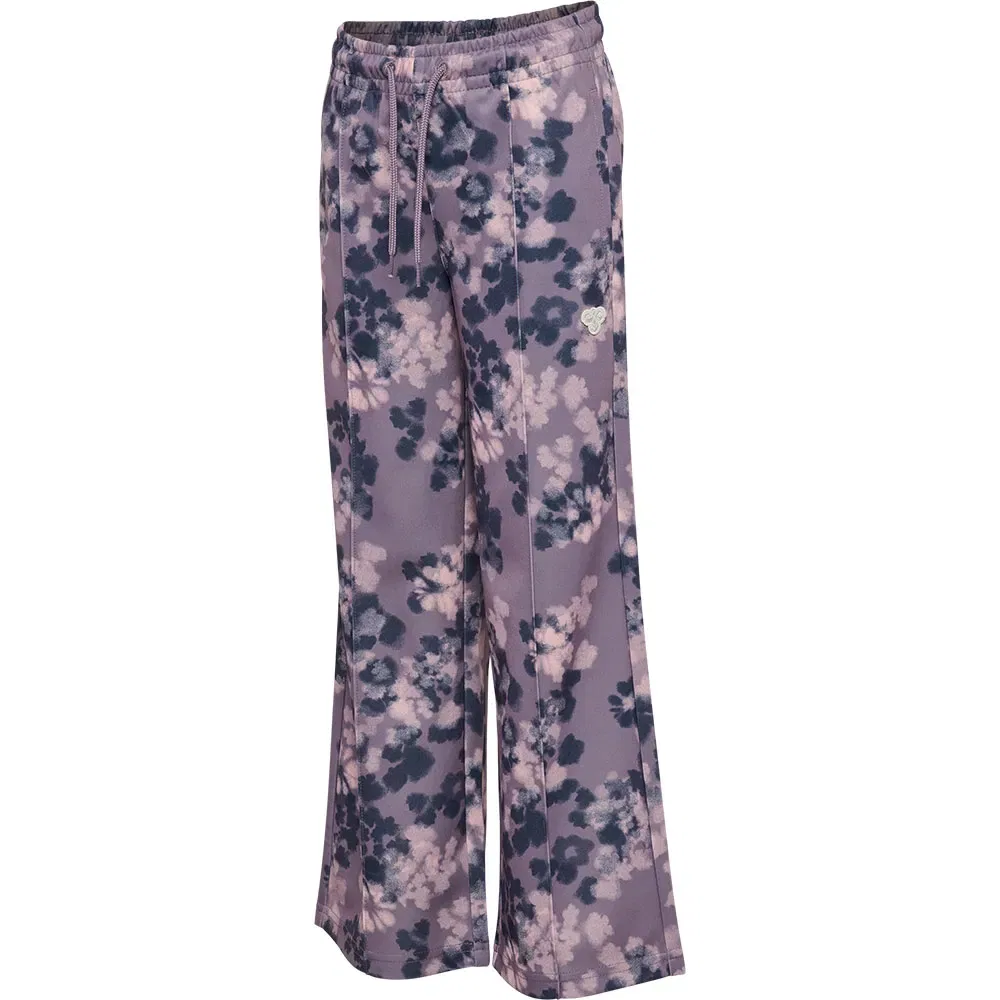 Детские спортивные брюки для девочек с принтом Regular Poly AOP Hummel, Purple