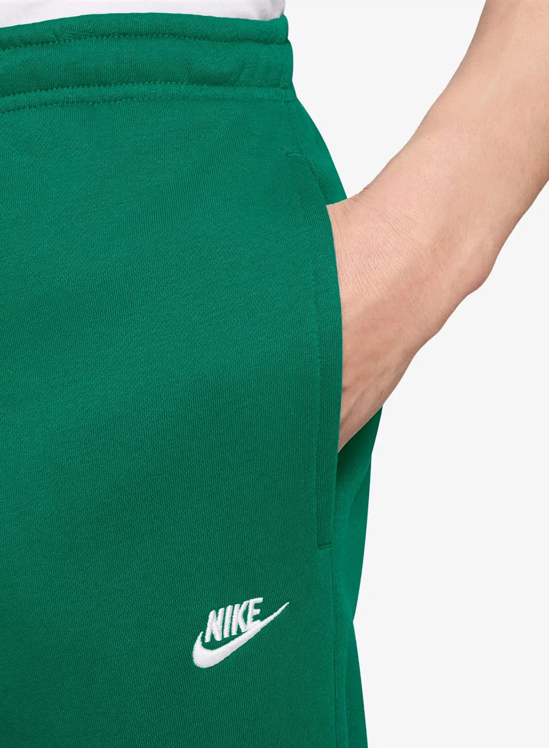 Штаны с открытым низом Club Nike, малахитовый — фото 3