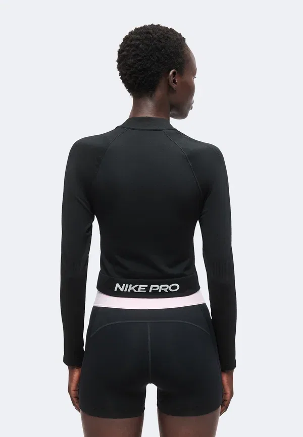 Куртка тренировочная с технологией Dri-fit, Midlayer - training jacket, Nike Performance, Black/White, белый — фото 3