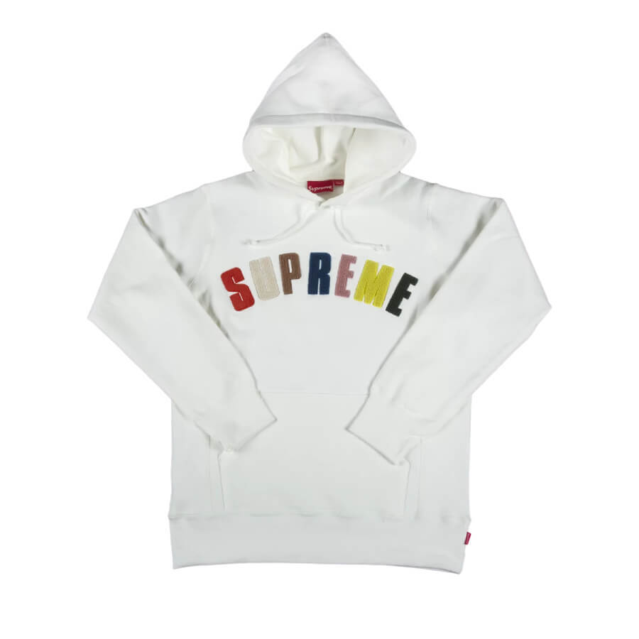 

Худи Supreme Scarface Chenille Arc Logo Sweatshirt, белый