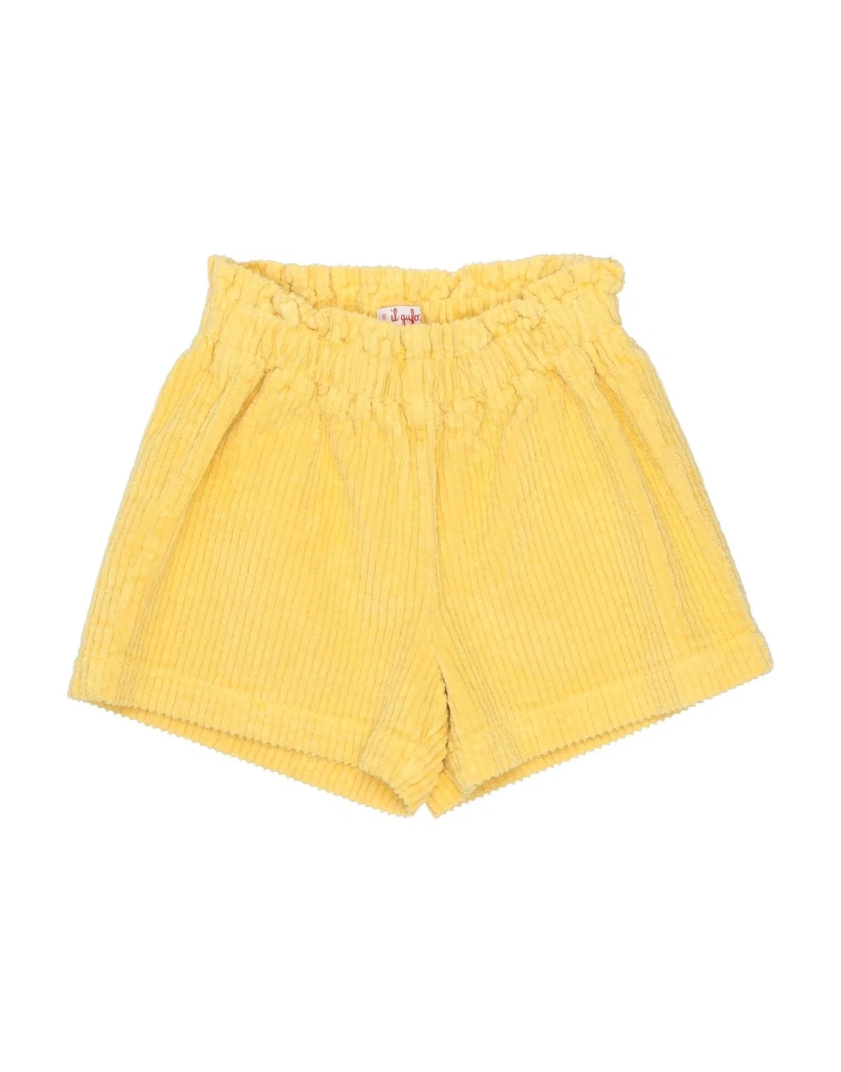 Детские шорты для девочек вельветовые Il Gufo, желтый