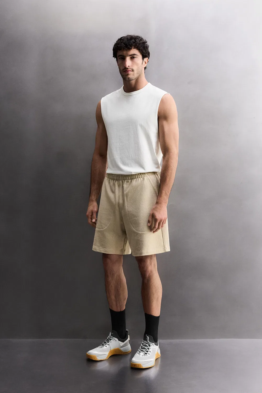 Тяжелая майка ZARA, White