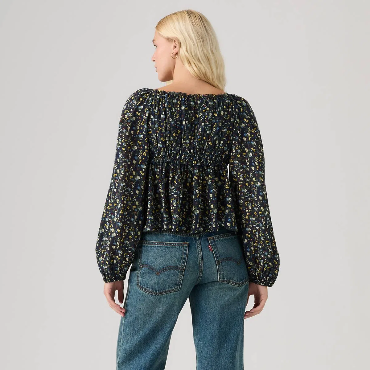 Блузка с длинными рукавами Oraya Levi's, Lexi Floral Navy Blazer - Multi-Color — фото 4