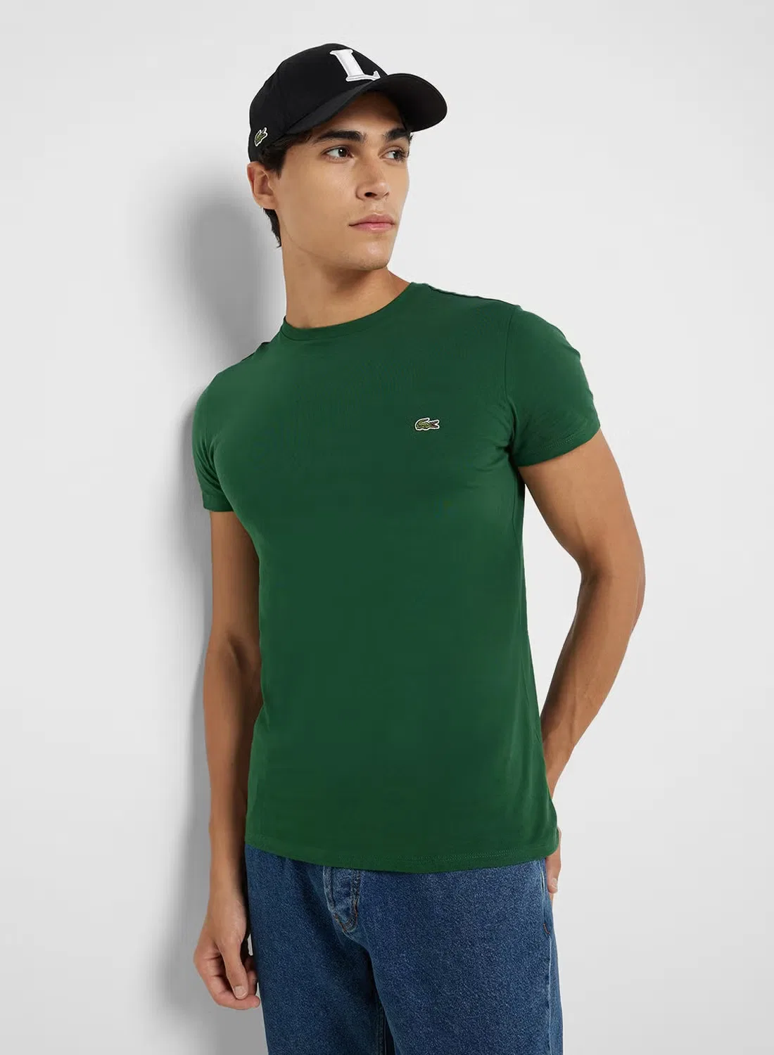Футболка с вышитым логотипом Essential Lacoste, зеленый