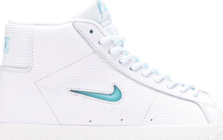 Кроссовки Nike Zoom Blazer Mid Premium SB 'White Glacier Ice Jewel', белый — фото 3