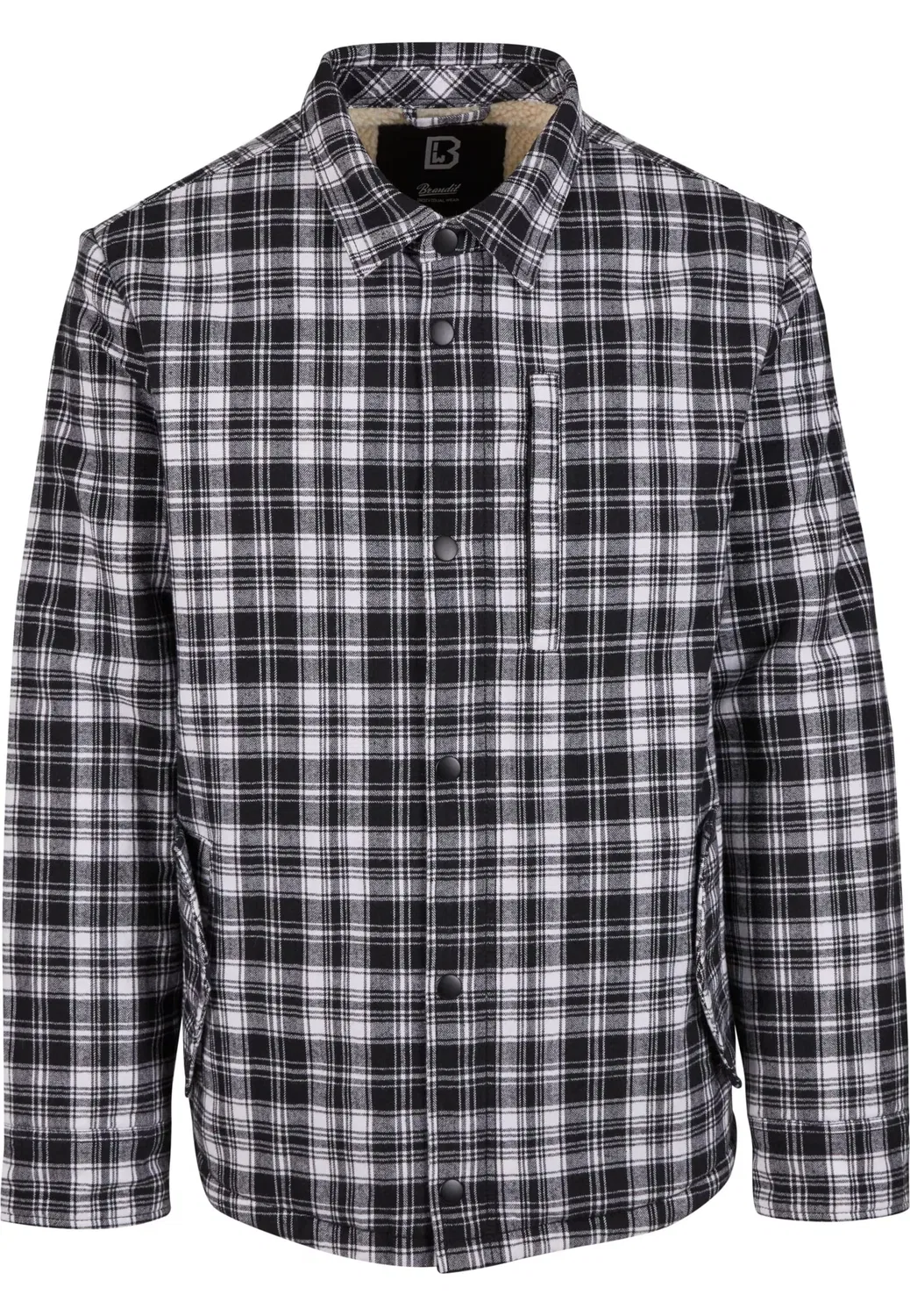 Куртка Brandit Regular fit Between-Season Sherpa белого цвета