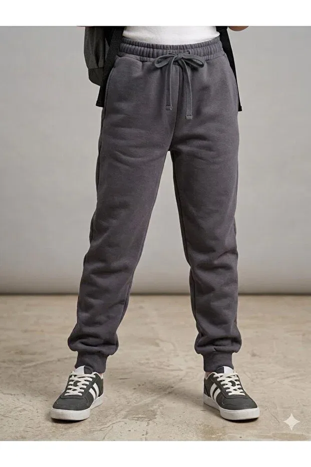 Детские спортивные штаны для девочек с длинным рукавом Serkertaş, Smoke Grey — фото 2