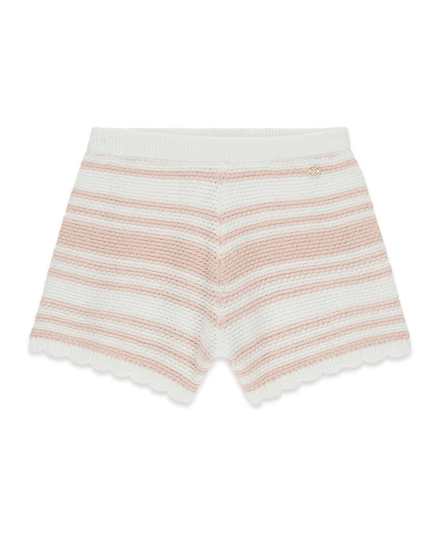 Шорты с эластичным поясом GUESS, White Pink