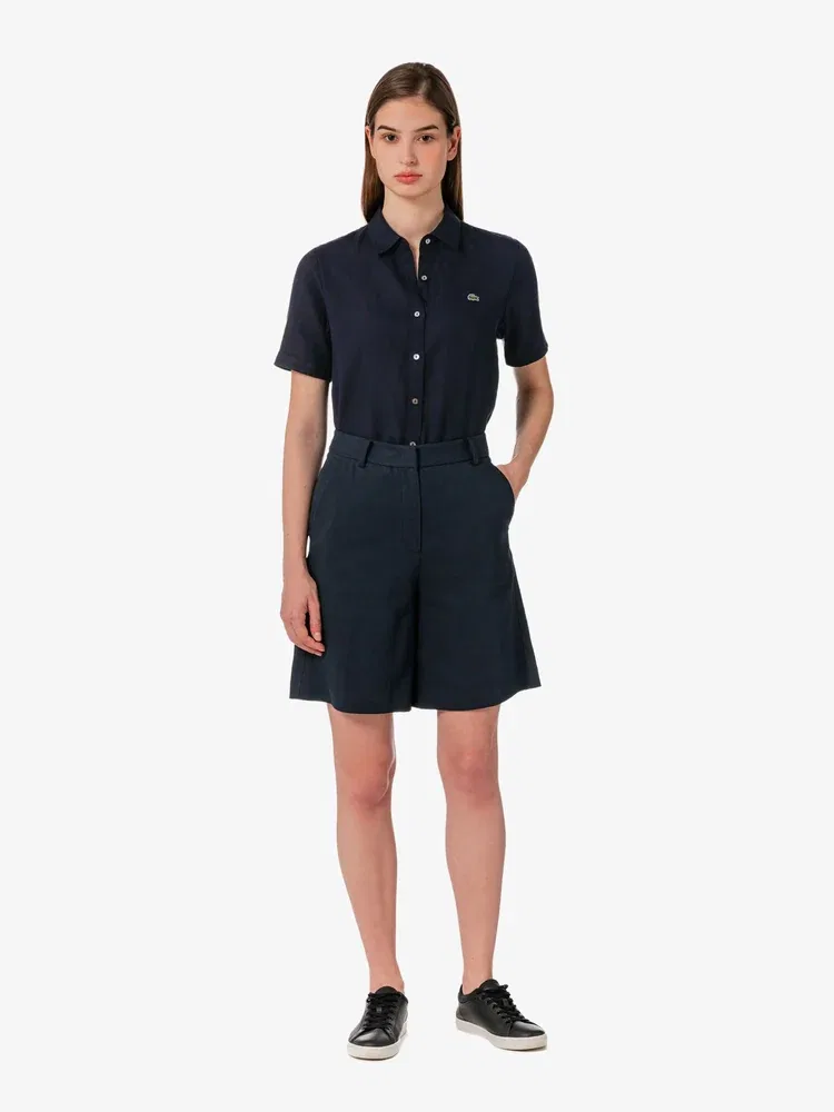 Шорты бермуды LACOSTE Navy — фото 4