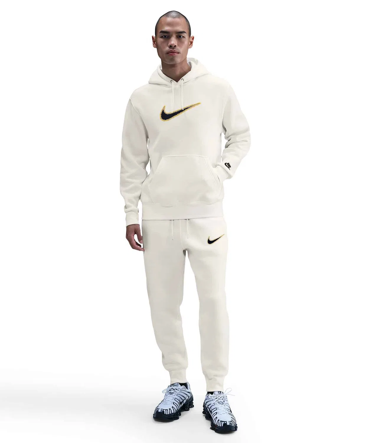 Мужское худи с принтом и длинным рукавом NIKE AS M NK CLUB BB HDY NEO V, Dark Gray — фото 4