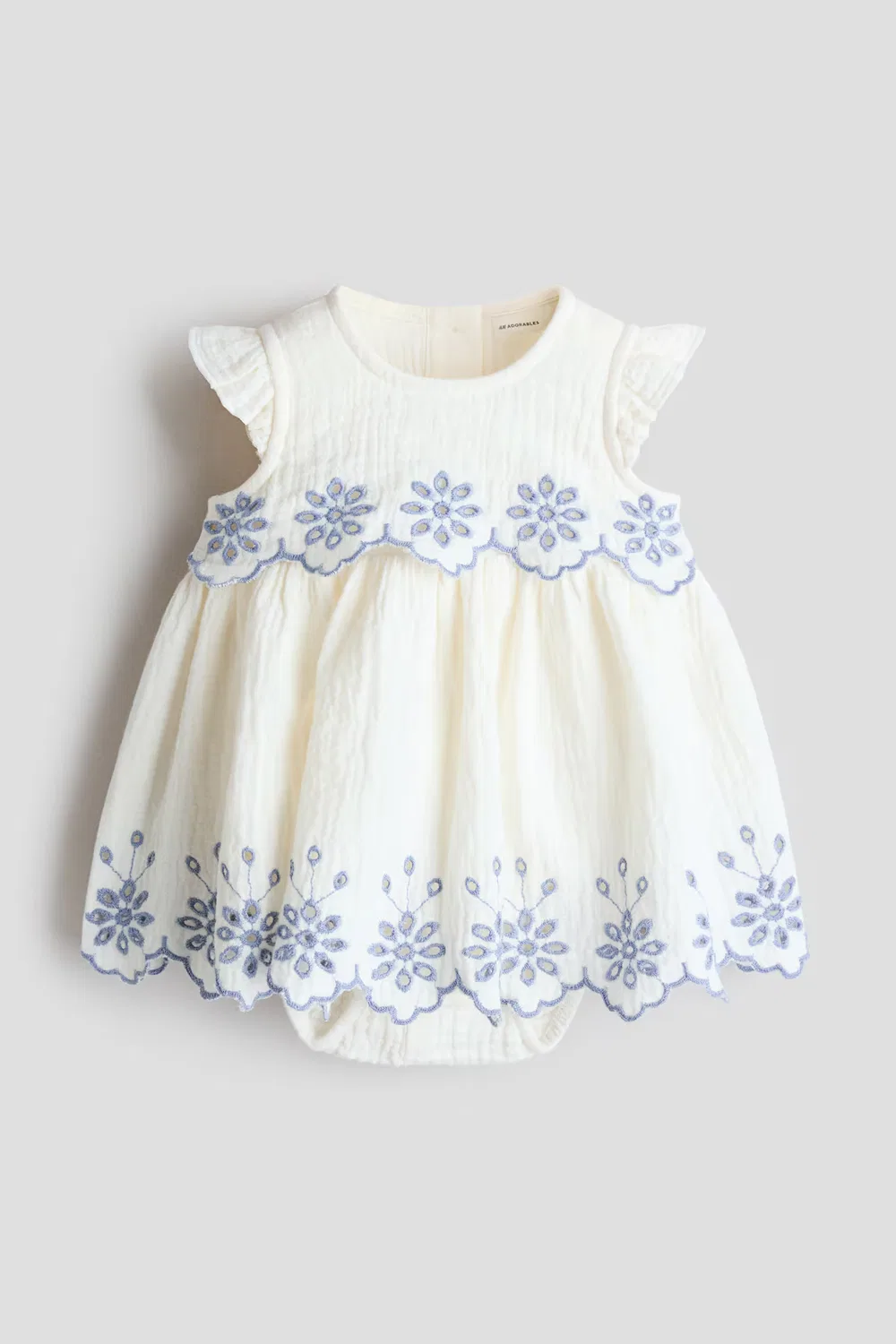 Хлопковый муслиновый боди H&M, Weiß