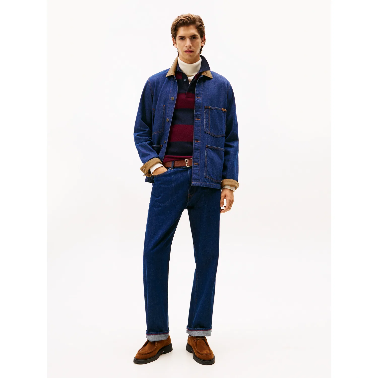 Мужская джинсовая куртка с вельветовым воротником Chore Jacket Tommy Hilfiger, Indigo — фото 3