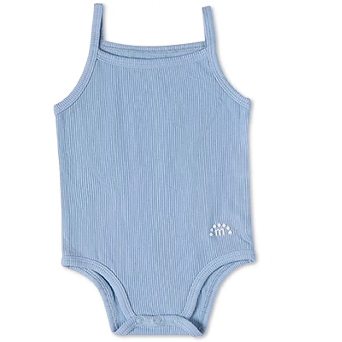 Детское боди без рукавов комплект 3 шт MiniMoi NEWBORN, Blue Multi — фото 4