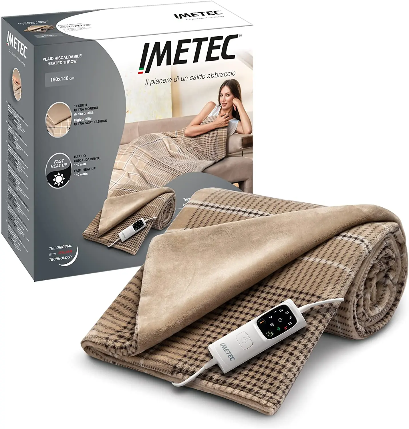 

Плед Imetec Adapto Elegance 16936 Heatable, бежевый