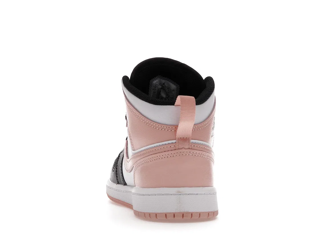 Детские кроссовки Lifestyle Jordan 1 Mid, White/Arctic Orange-Black — фото 4