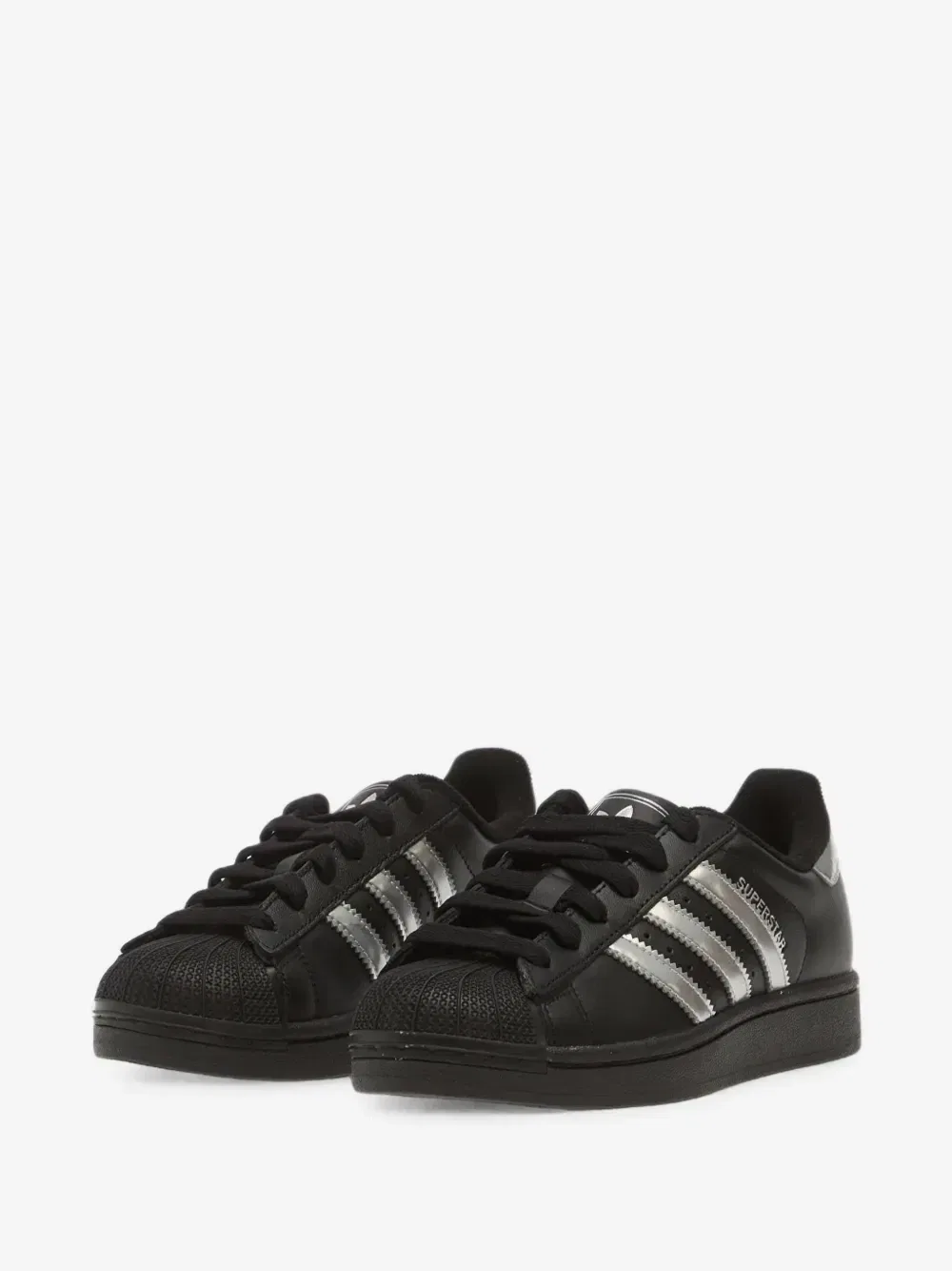 Кеды Superstar II на шнуровке adidas Originals Kids, черный