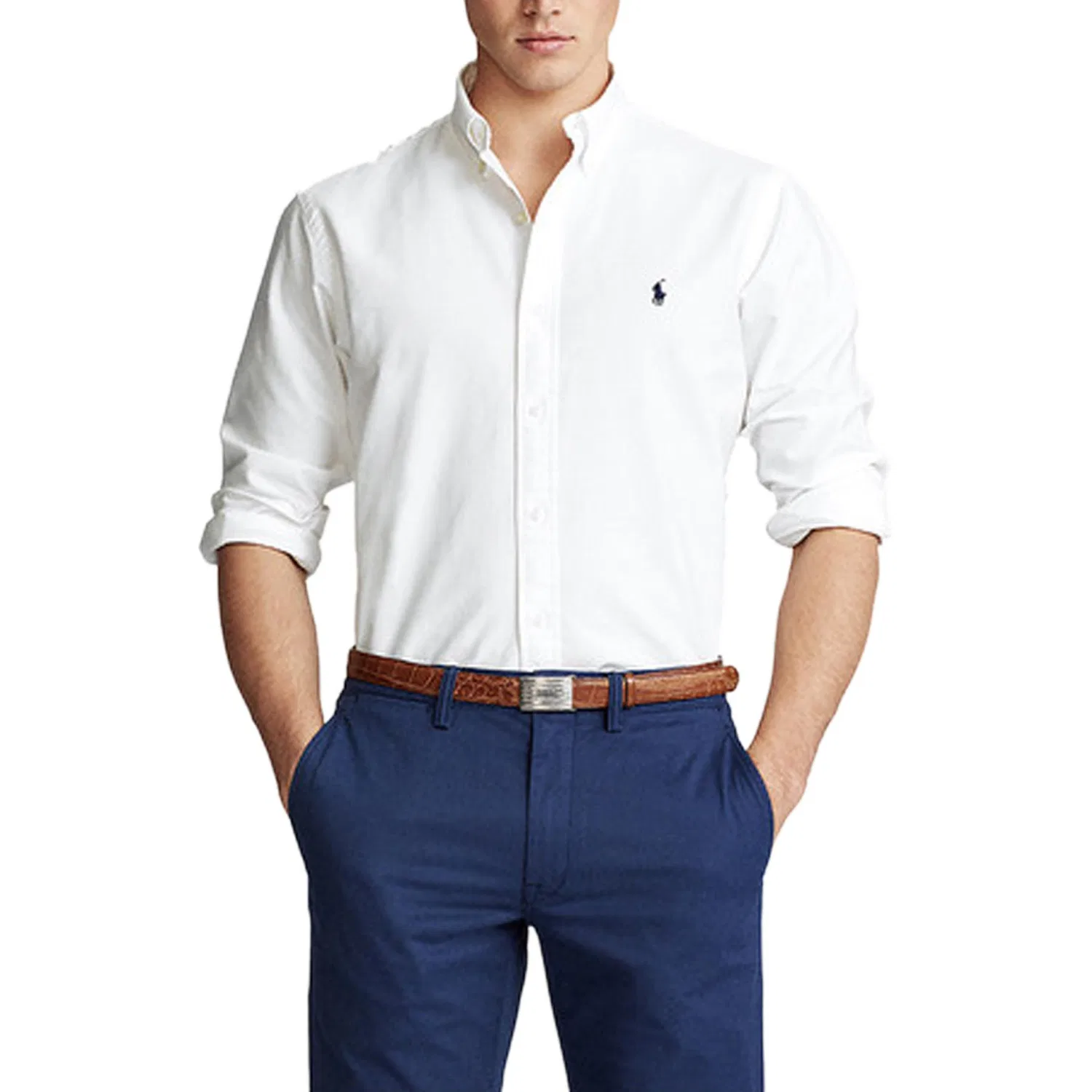 Мужская рубашка White Polo Ralph Lauren — фото 3
