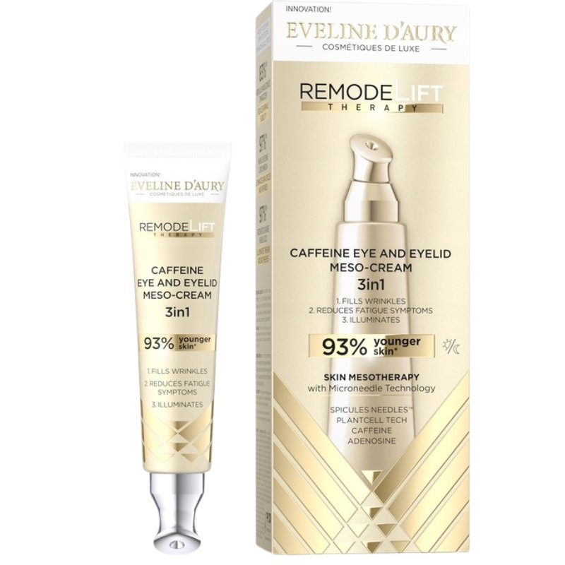 

Eveline D'Aury RemodeLift Therapy 3in1 Caffeine Meso-Eye Cream 15 мл