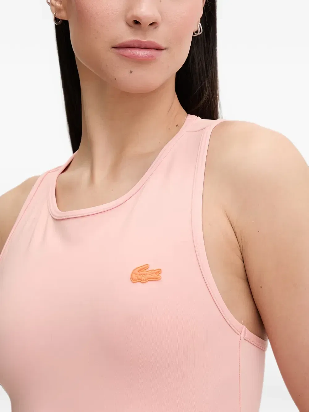 Мини-платье Lacoste с патчем-логотипом, розовый — фото 4