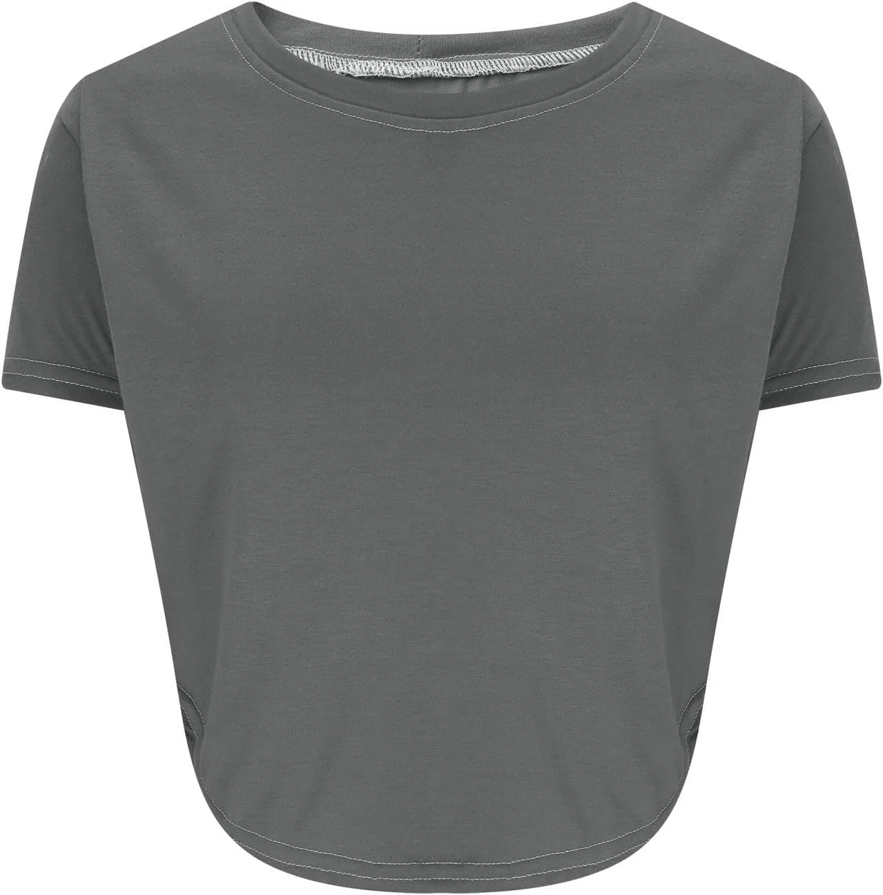 Женская футболка с круглым вырезом, Dark Gray — фото 4