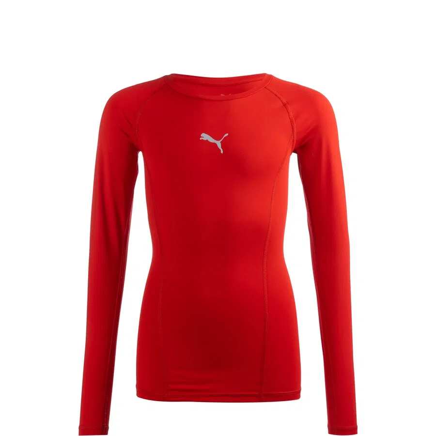 Спортивная футболка PUMA ярко-красного цвета