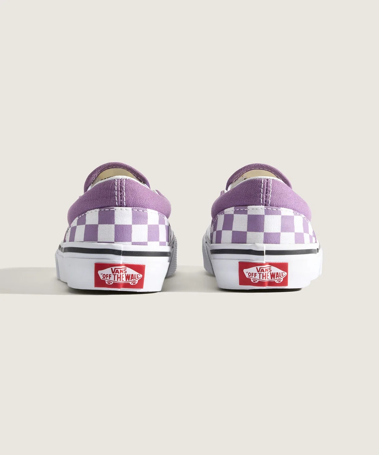 Детские кеды-слипоны с принтом в клетку Classic Slip-On COLOR THEORY VANS, Purple — фото 4
