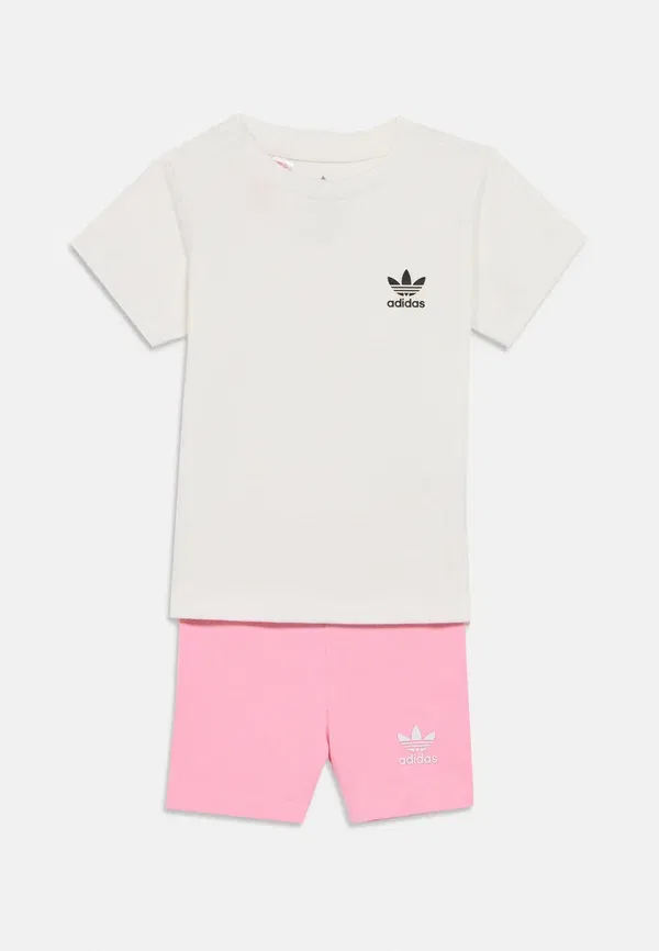 Детский комплект: футболка и шорты для велоспорта Adidas Originals, светло-розовый — фото 3