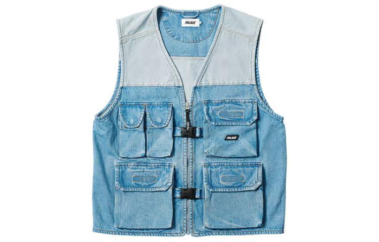 

SS23 Жилет унисекс джинсовый синий Palace