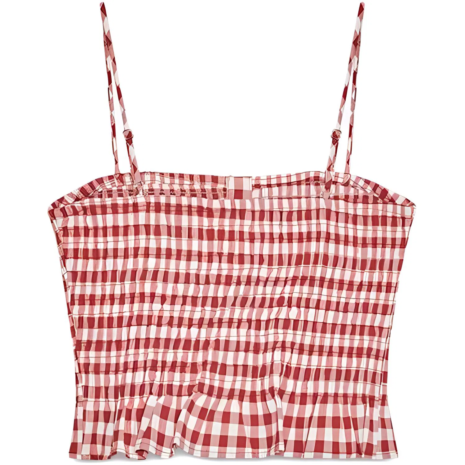 Женская майка-комбидресс без рукавов ZARA, White/Red — фото 3