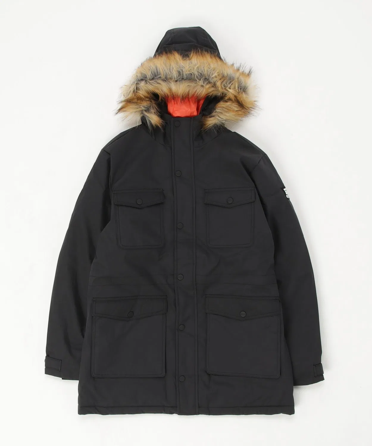 Детская куртка с капюшоном и мехом DIESEL KIDS, Black