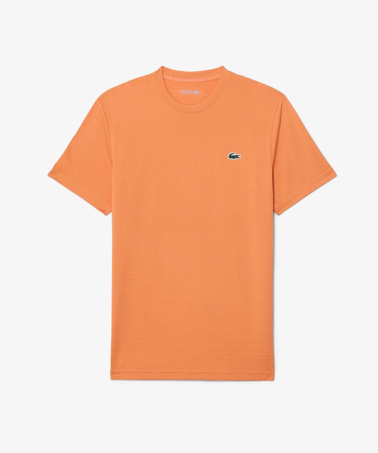 Мужская футболка с принтом Ultra Dry Court Jacquard LACOSTE, Orange — фото 4