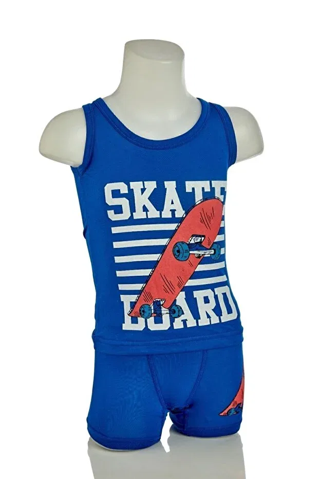Детский комплект для мальчиков с принтом Skate Skateboard Bebelop, Blue