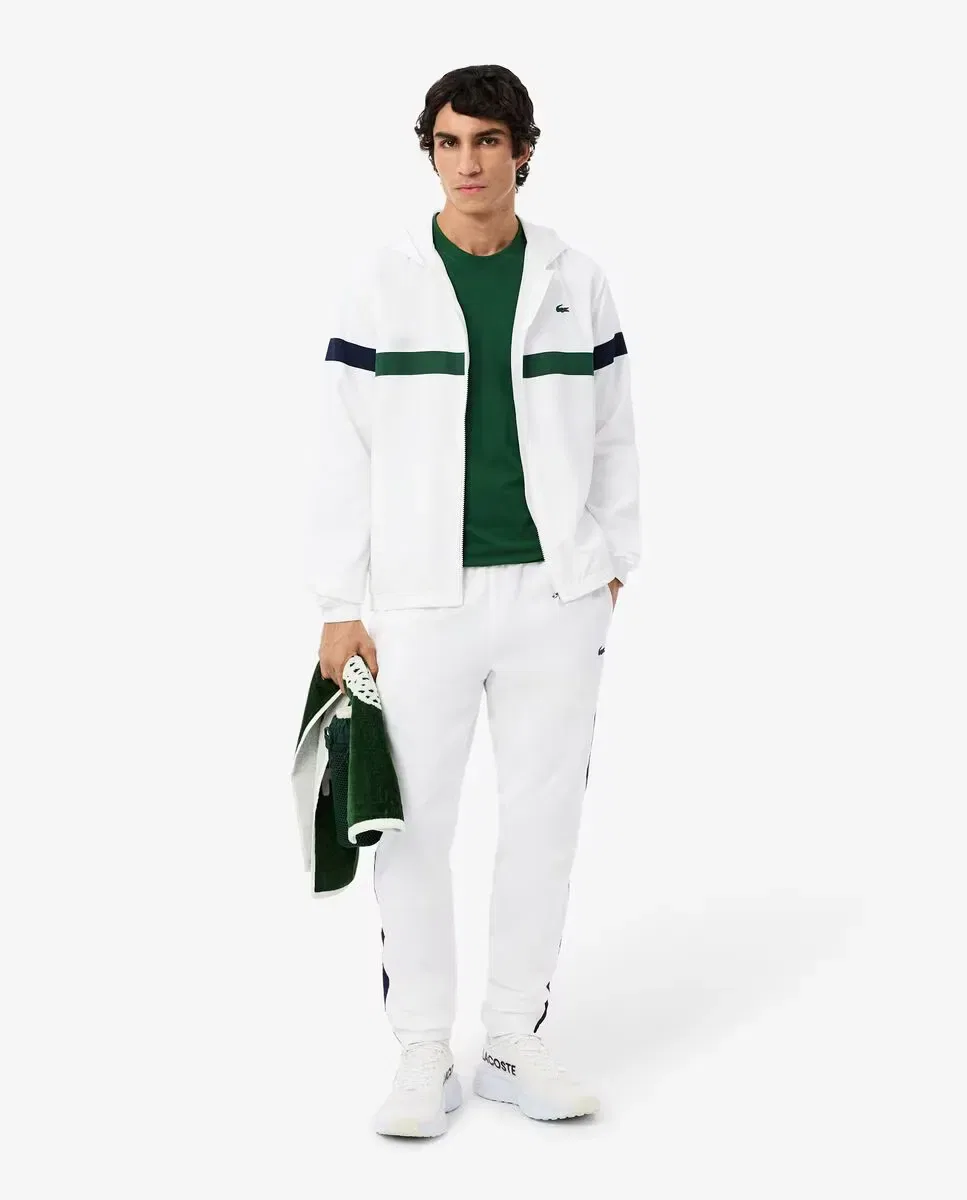 Мужской спортивный костюм с блочным принтом Lacoste, Blanco — фото 4
