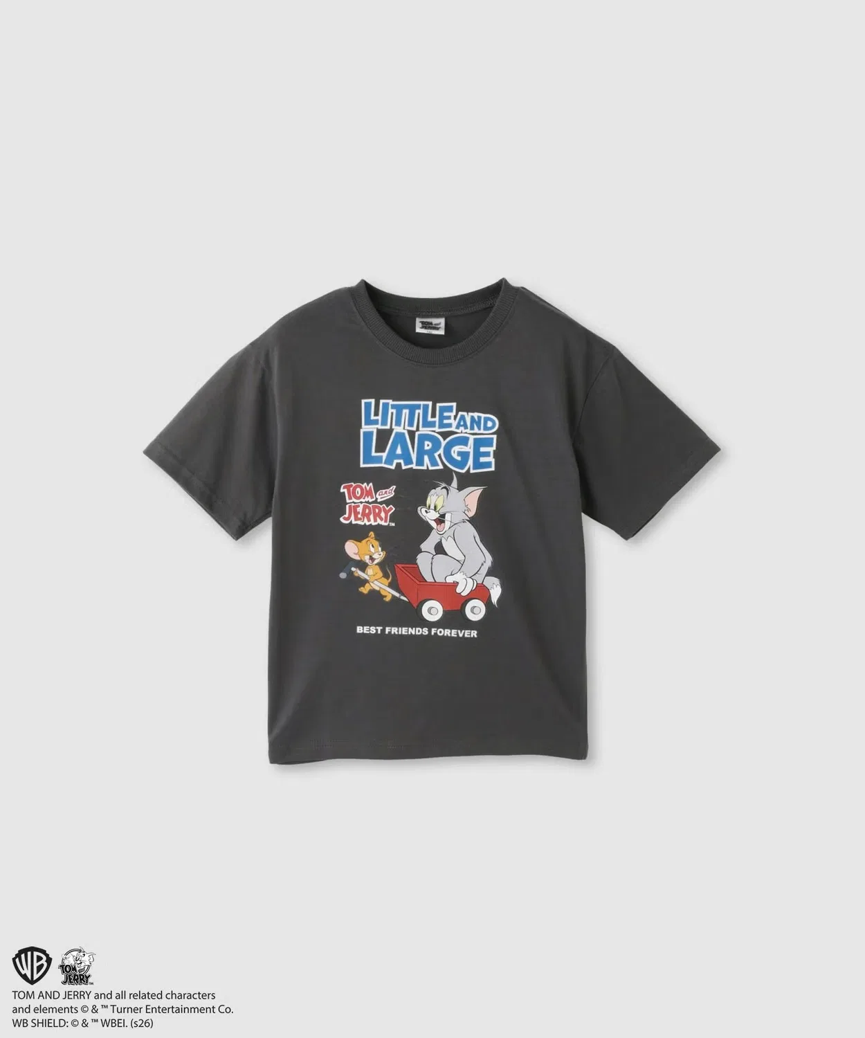 Детская футболка с принтом Tom and Jerry, свободная TOM&JERRY, Charcoal